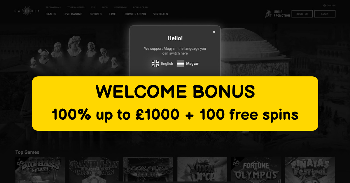 Casinoly Casino welcome bonus
