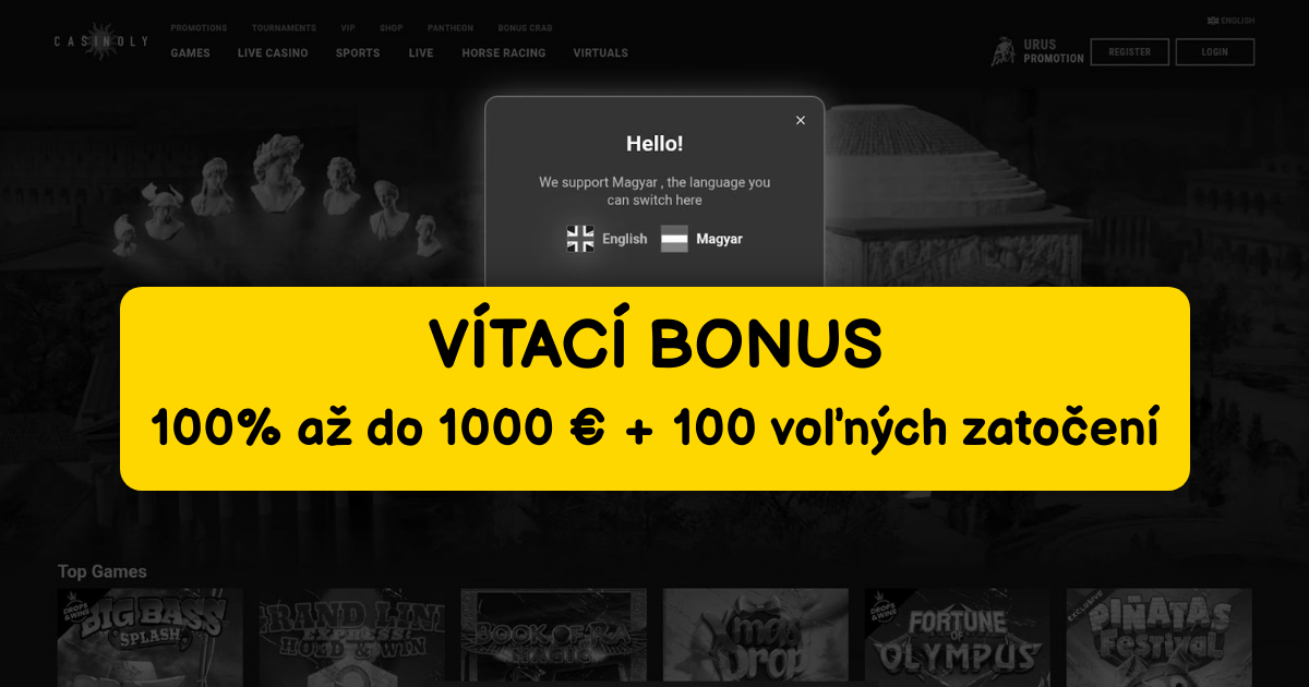 Casinoly Casino welcome bonus